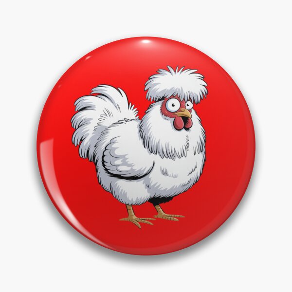 Item preview, a Silkie chicken with fluffy, cloud-like white feathers that appear soft and downy designed and sold by 123ks.