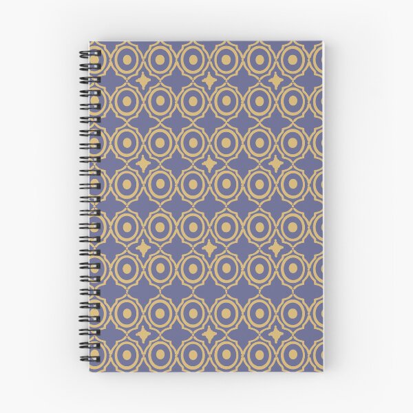 Item preview, Slate Blue and Gold Moroccan Geometric Lattice Pattern designed and sold by Art-PraveenRai.