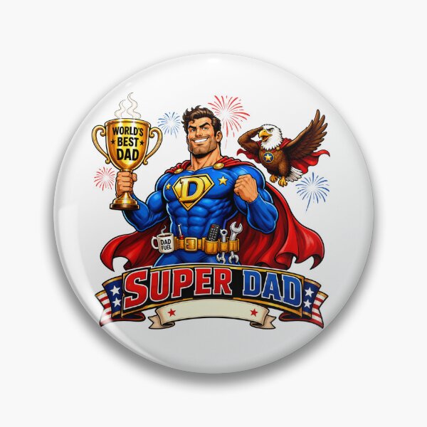 Item preview, Super Dad Father's Day Superhero Comic Gift designed and sold by Zara Art House.