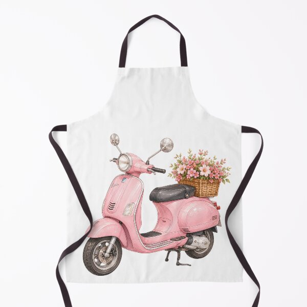 Item preview, Pink Scooter With Flowers designed and sold by StrawberryStudio.