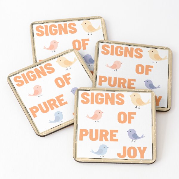 Item preview, Signs of Pure Joy Retro Birds Illustration designed and sold by PaniKulka.