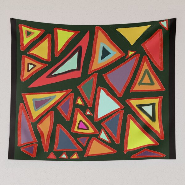 Item preview, Colorful Mosaic Triangle Pattern designed and sold by TheGoodBook2.
