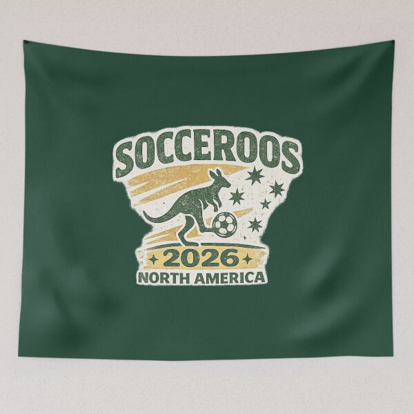 Item preview, Socceroos 2026 North America Vintage Soccer Fan T-Shirt designed and sold by ArthUpscale.