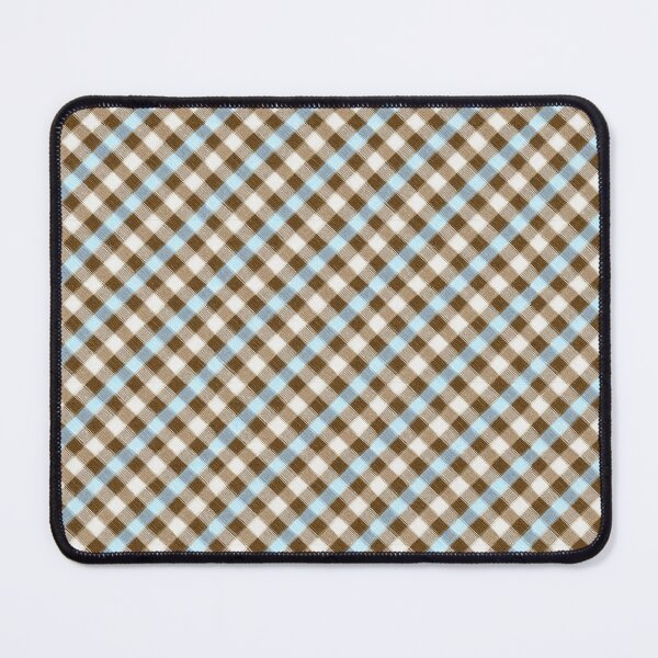 Item preview, Realistic Blue And Brown Canvas Weave Plaid Pattern designed and sold by igraphixart.