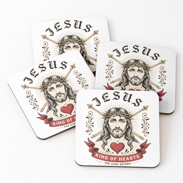Item preview, Jesus King of Hearts Sacred Faith Artwork designed and sold by OlizaPrint.