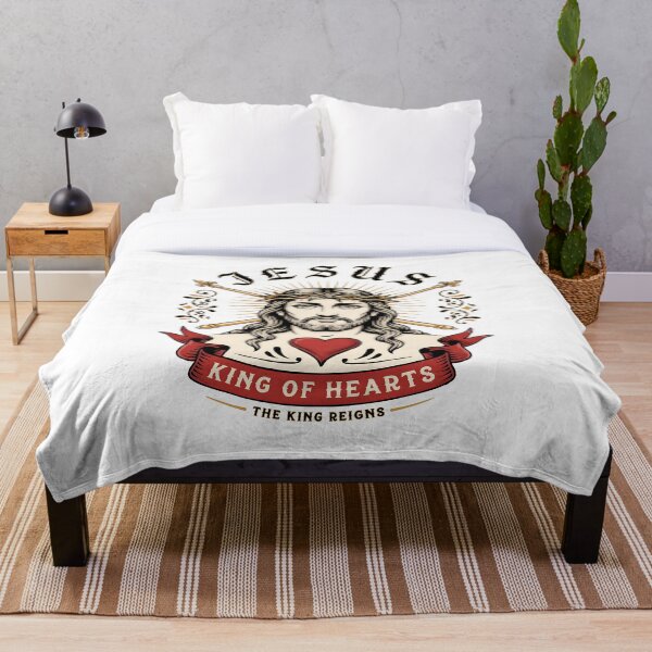 Item preview, Jesus King of Hearts Sacred Faith Artwork designed and sold by OlizaPrint.
