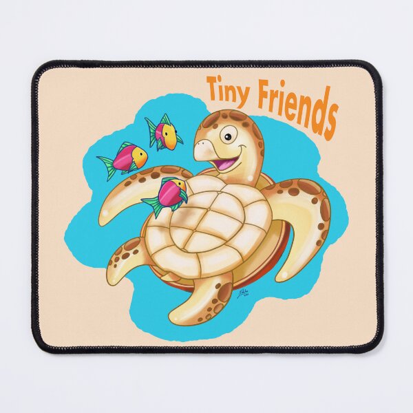 Item preview, Sea turtle with three tiny friends designed and sold by Konopikyu.