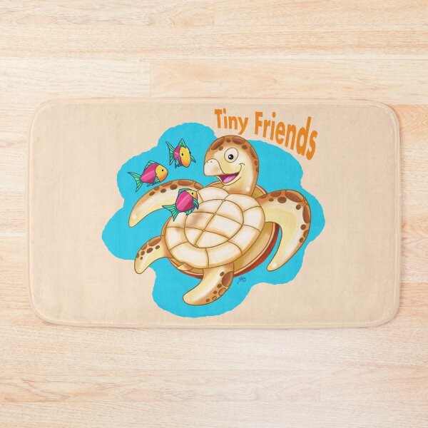 Item preview, Sea turtle with three tiny friends designed and sold by Konopikyu.