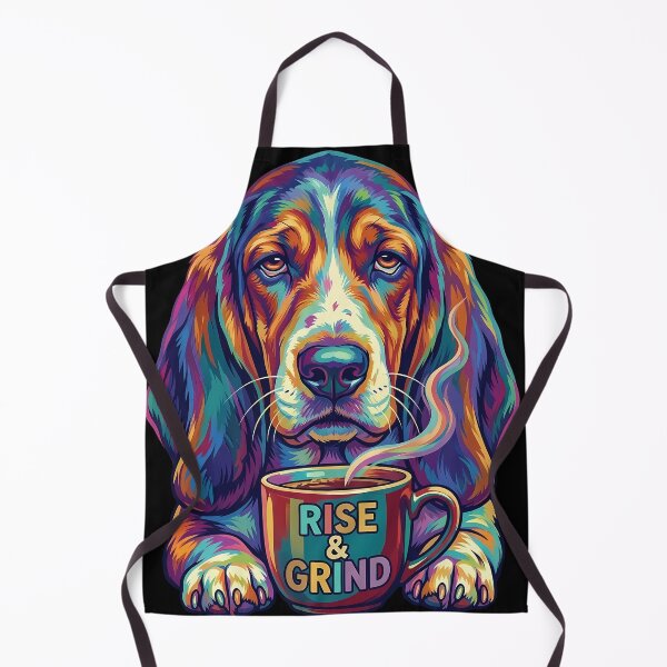 Item preview, Pop Art Basset Hound Coffee - Rise and Grind Sleepy Dog designed and sold by Pfotenfaden.