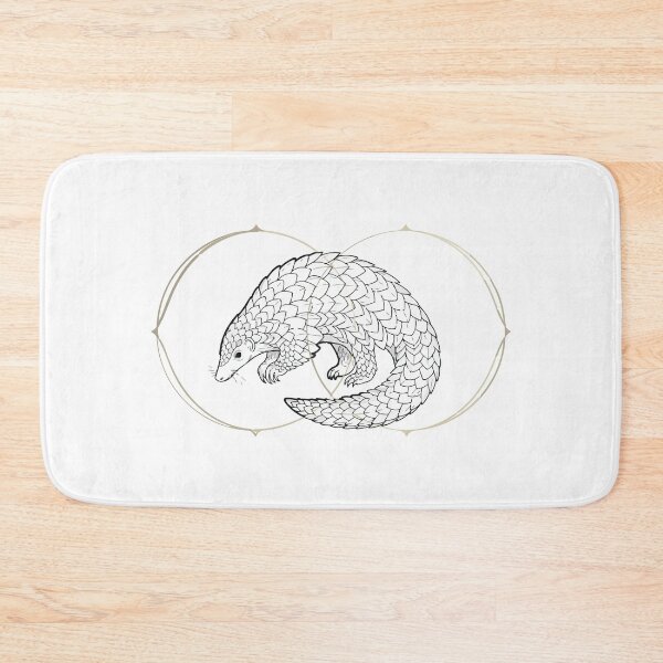 Item preview, Minimalist Geometric Line Art Pangolin designed and sold by ArcApparel2020.