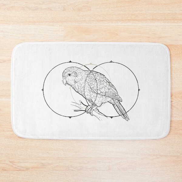 Item preview, Geometric Kakapo Parrot Minimalist Fine Line Art designed and sold by ArcApparel2020.