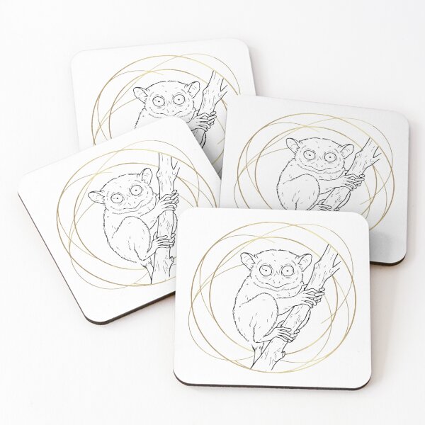Item preview, Sacred Geometry Philippine Tarsier Minimalist Art designed and sold by Arc2020.