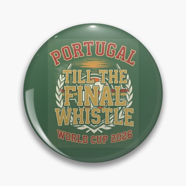 Item preview, Portugal Soccer Till The Final Whistle Vintage Green Sports designed and sold by rebuZZ-Apparels-The Minimalistic Buzz.