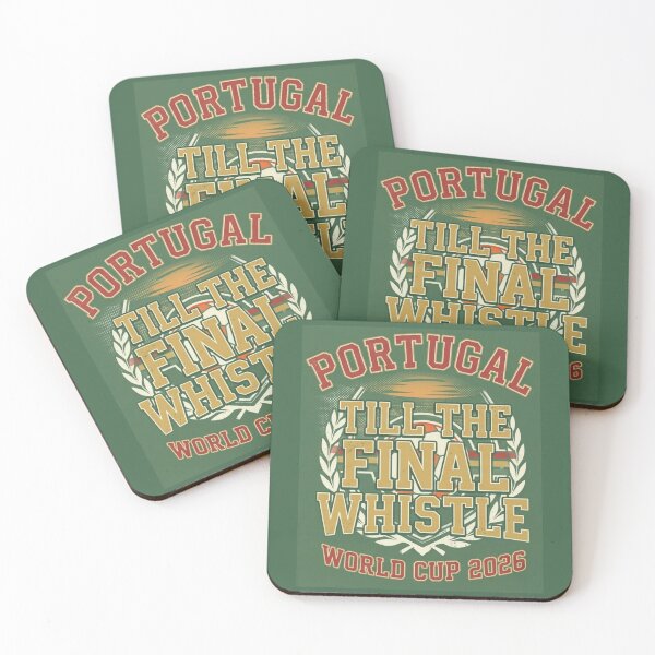 Item preview, Portugal Soccer Till The Final Whistle Vintage Green Sports designed and sold by rebuZZ-Apparels-The Minimalistic Buzz.