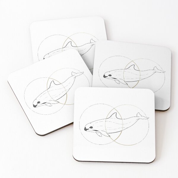 Item preview, Minimalist Vaquita Porpoise Geometric Line Art designed and sold by Arc2020.