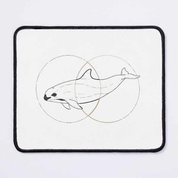 Item preview, Minimalist Vaquita Porpoise Geometric Line Art designed and sold by ArcApparel2020.