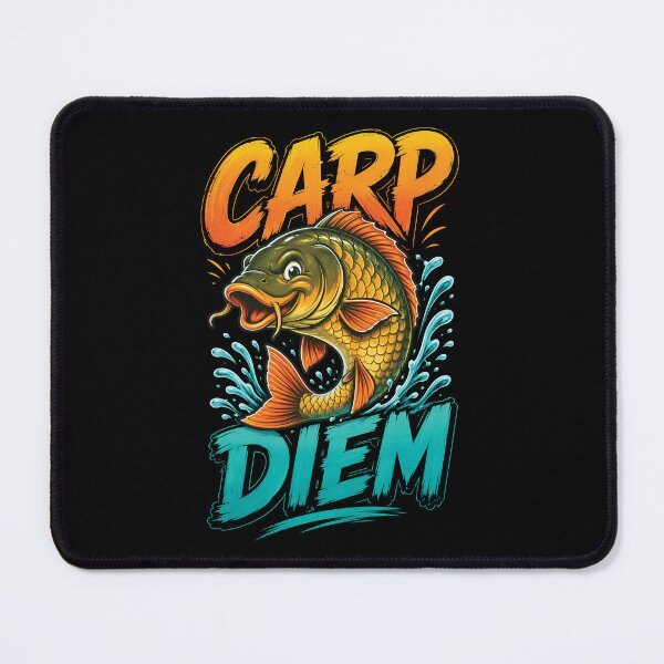 Item preview, Carp Diem Funny Fishing Pun designed and sold by Victor Shadehorn.