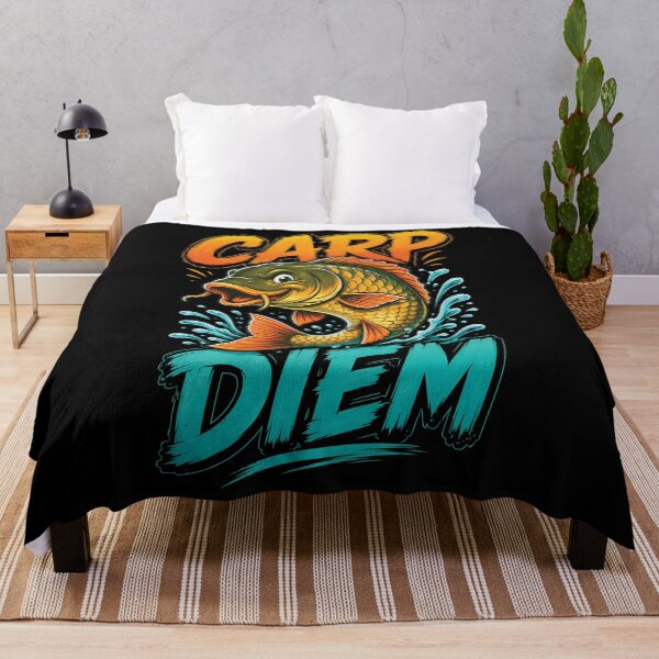 Item preview, Carp Diem Funny Fishing Pun designed and sold by Victor Shadehorn.