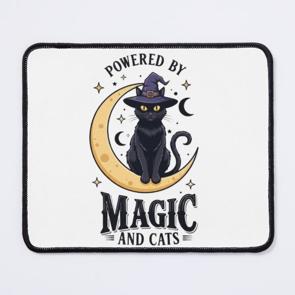Item preview, Spooky Black Cat Witch Halloween Magic designed and sold by PixelStyle Studio.