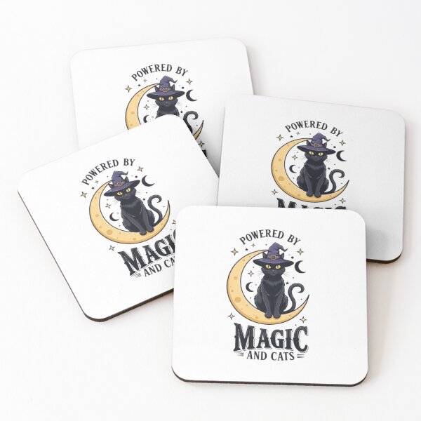 Item preview, Spooky Black Cat Witch Halloween Magic designed and sold by PixelStyle Studio.