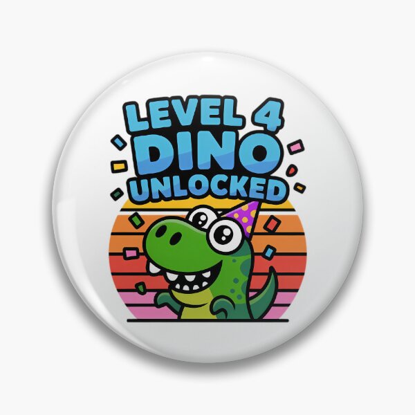 Item preview, Fourth Birthday Dino Celebration designed and sold by Stick-Artistry.