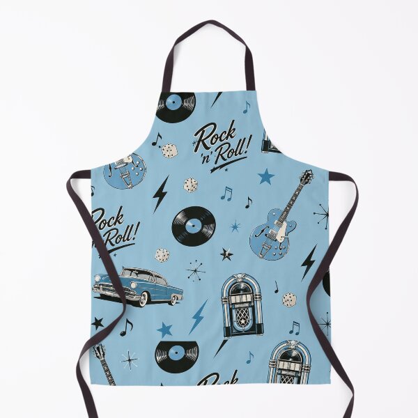 Item preview, Rock and Roll Wallpaper Retro 1950s Music Pattern designed and sold by Hookesmode.