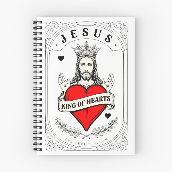 Artikelvorschau, Jesus, König der Herzen – Illustration des Heiligen Königreichs entworfen und verkauft von OlizaPrint.