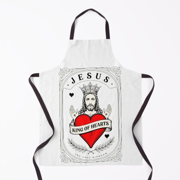 Item preview, Jesus King of Hearts Sacred Kingdom Illustration designed and sold by OlizaPrint.