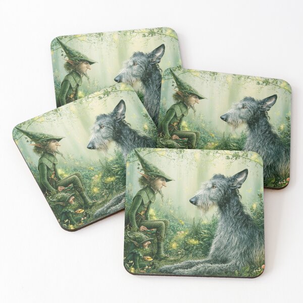 Aperçu de l'œuvre Scottish deerhound et Leprechaum créée et vendue par aghnadarragh.