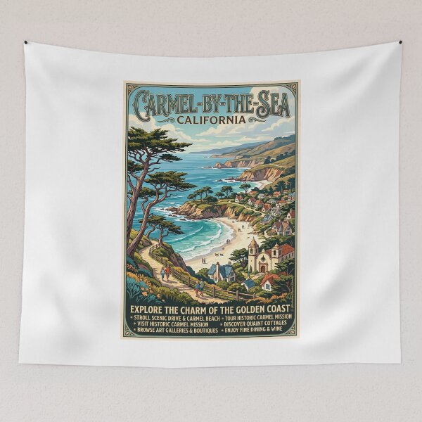 Item preview, Visit Carmel by the Sea designed and sold by Theodor Decker.