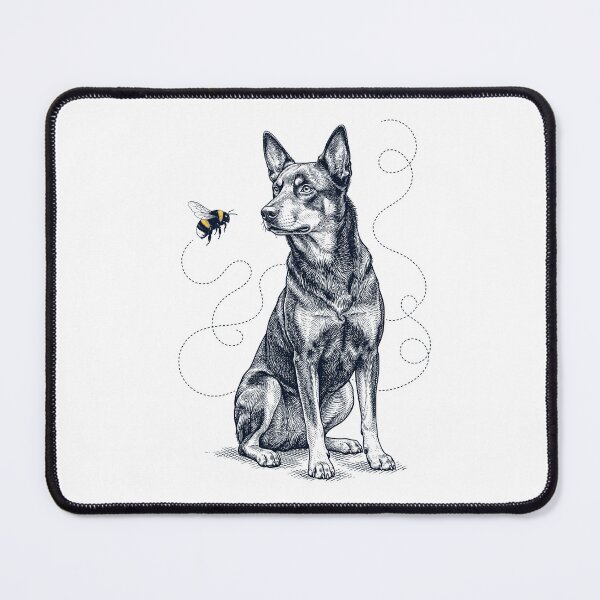Item preview, Australian Kelpie Bumble Bee Honeybee Dog Lover designed and sold by Kimberley King Art King Art.