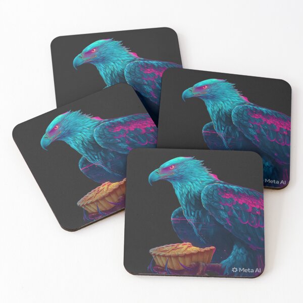 Item preview, Neon Cyberpunk Eagle – Murcia Meat Pie Flight designed and sold by Neo Tokio.