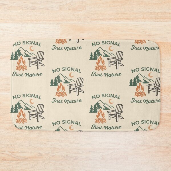 Item preview, No Signal, Just Nature – Retro Camping & Outdoor Adventure Design designed and sold by niclothing.