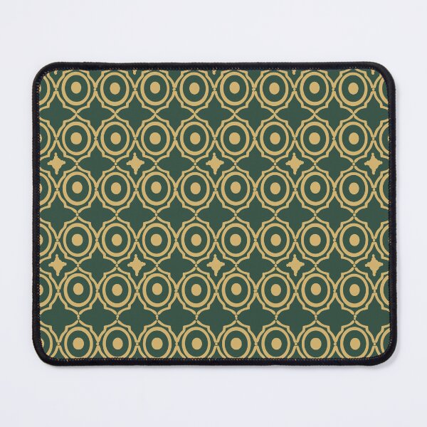 Item preview, Essex Green and Gold Moroccan Geometric Lattice Pattern designed and sold by Art-PraveenRai.