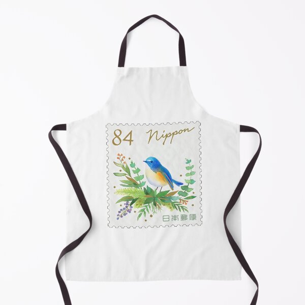 Item preview, Aesthetic Bluebird Watercolor Japan Postage Stamp designed and sold by Schulz Lightprint Studio.