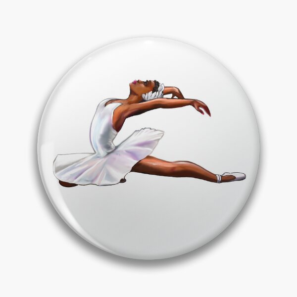 Item preview, Black Ballerina - Swan Lake Odette Art African American dancer designed and sold by Artonmytee.