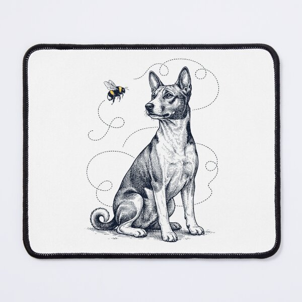 Item preview, Basenji Bumble Bee Honeybee Dog Lover designed and sold by Kimberley King Art King Art.