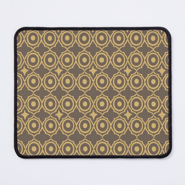 Item preview, Mushroom Taupe and Gold Moroccan Geometric Lattice Pattern designed and sold by Art-PraveenRai.