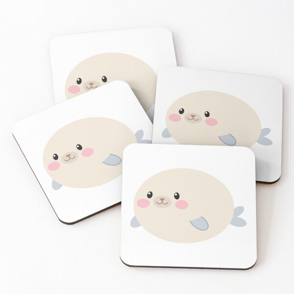 Item preview, Kawaii Round Chubby Seal Ocean Chibi designed and sold by ArcApparel2020.
