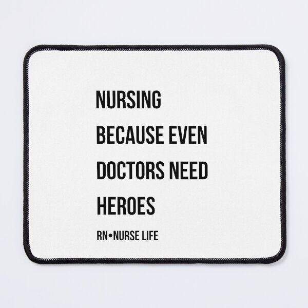 Item preview, Nursing Because Even Doctors Need Heroes Funny Nurse Gift RN Appreciation  designed and sold by NurseNationCo.