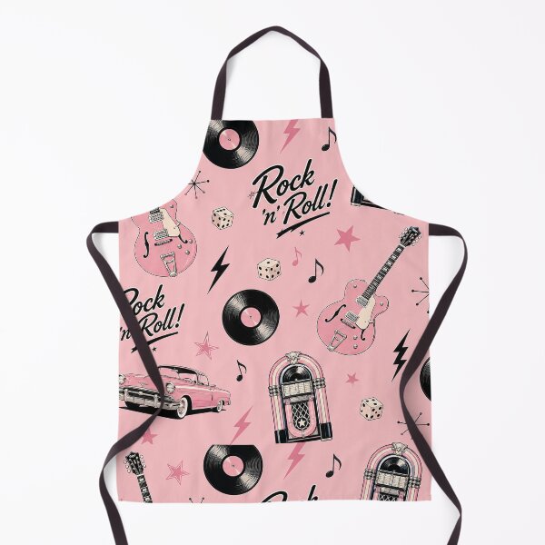 Item preview, Rock and Roll Wallpaper Retro 1950s Music Pattern designed and sold by Hookesmode.