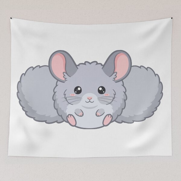 Item preview, Extremely Round Fluffy Chinchilla Chibi designed and sold by ArcApparel2020.