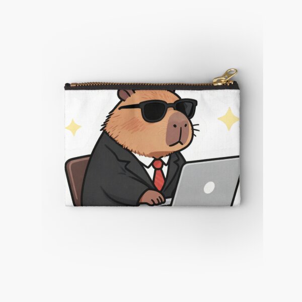 Item preview, Capybara CEO Chill Lead Repeat Sticker designed and sold by Technoexpert.