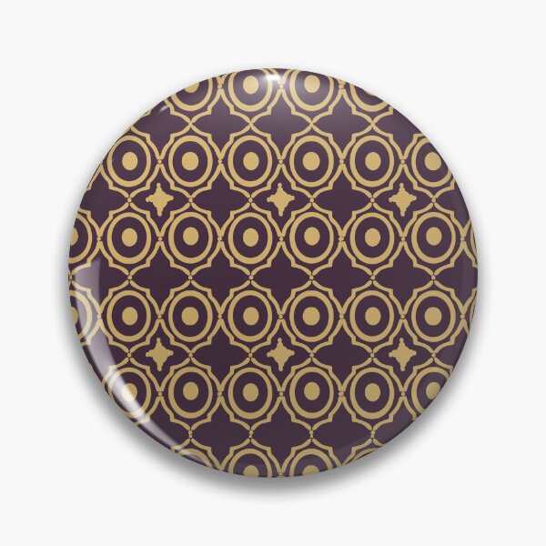 Item preview, Raisin Plum and Gold Moroccan Geometric Lattice Pattern designed and sold by Art-PraveenRai.