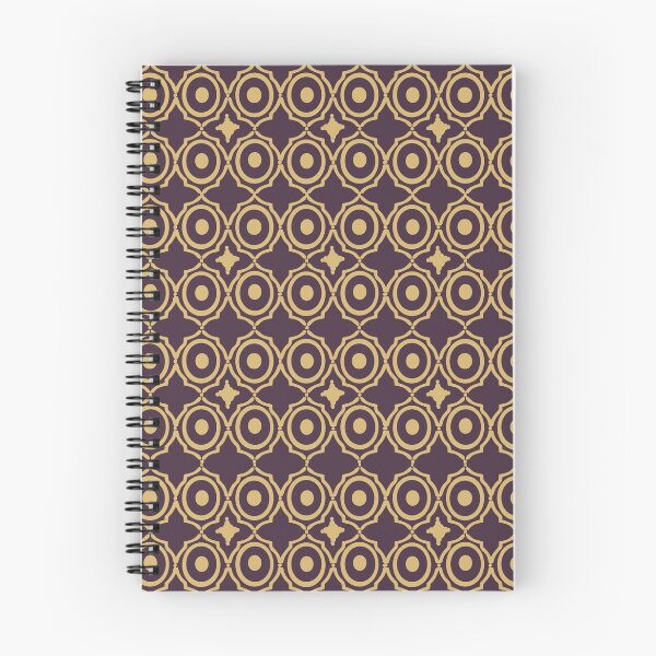 Item preview, Raisin Plum and Gold Moroccan Geometric Lattice Pattern designed and sold by Art-PraveenRai.