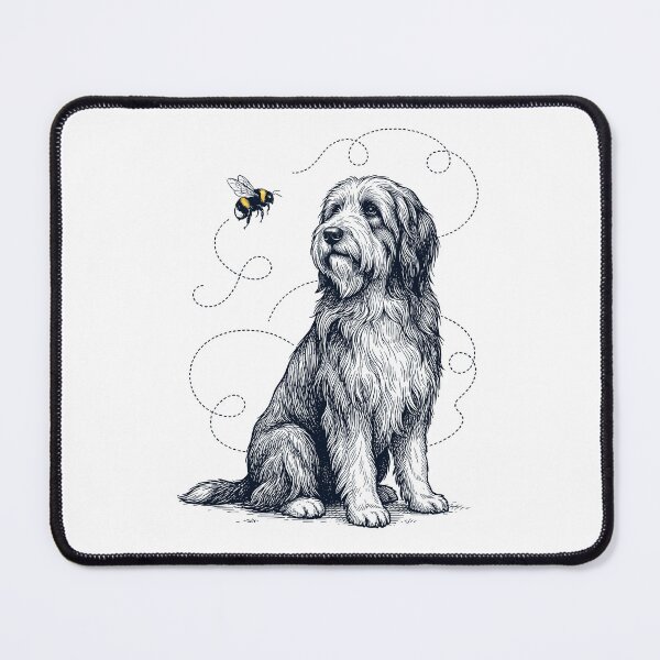 Item preview, Bearded Collie Bumble Bee Honeybee Dog Lover designed and sold by Kimberley King Art  King Art.