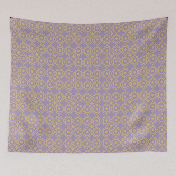 Item preview, Muted Lavender and Gold Moroccan Geometric Lattice Pattern designed and sold by Art-PraveenRai.