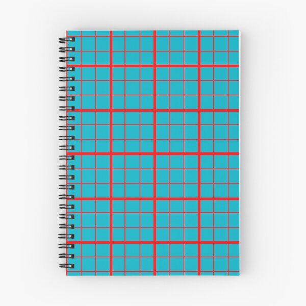 Item preview,  Red On Blue Grid Windowpane Check Design  designed and sold by PatternTitan.