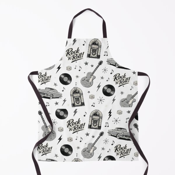 Item preview, Rock and Roll Wallpaper Retro 1950s Music Pattern designed and sold by Hookesmode.
