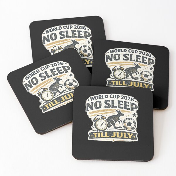 Item preview, No Sleep Till July World Cup 2026 Australia Soccer Fan Shirt designed and sold by ArthUpscale.